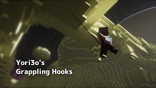 Yori3o's Grappling Hooks - Gameplay Showcase | Minecraft Mod