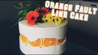 Orange Fault Line Cake / NEW CAKE TREND / Tortentrend 2019