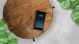 How to Build a Wireless Phone Charging Table (Ikea Hack)