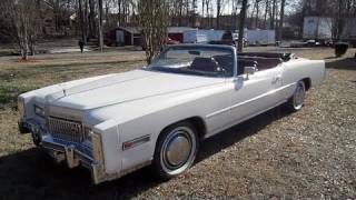 1975 Cadillac Eldorado Convertible Start Up, Exhaust, In Depth Tour, and Test Drive