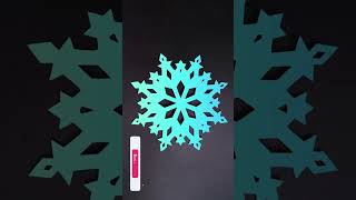 三秒学会圣诞节剪纸装饰/ funny Christmas decoration paper-cut, easy\u0026beautiful, try it/ kirigami snowflake tuto