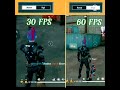 30 fps vs 60 fps ❤️ grena free fire shorts