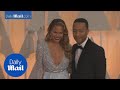 Chrissy Teigen cozies up with hubby John Legend at Oscars - Daily Mail