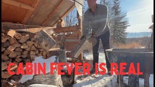 Alaska Winter Homestead Chores \u0026 Cabin Fever ~ Waiting for Spring ~ Nordland 49