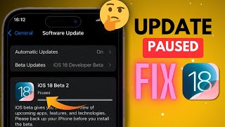 How To Fix iOS 18 Update Paused Problem On Any iPhone | Fixed Paused Problem On iOS 18