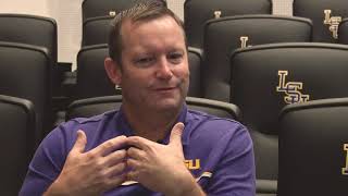 EXCLUSIVE: Head Baseball Coach Jay Johnson talks why he came to LSU, the transfer portal and more.