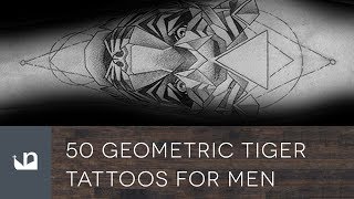 50 Geometric Tiger Tattoos For Men