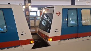 [SMRT] C801 111/112 (2 Car) BPLRT Departing BP7 Senja [Svc A track] (BP1/NS4 Choa Chu Kang Bound).