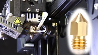 How to REPLACE THE NOZZLE in a Creality SPRITE EXTRUDER, such as on Ender 3 S1, Pro, and PLUS