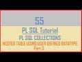 Tutorial 55 : Nested Table Using User Defined Datatype
