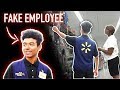 Pretending to work at WALMART