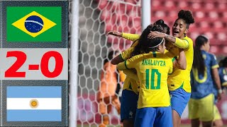 Brasil vs Argentina Highlights | CONMEBOL Feminino SUB-20 2024 Final Group | 4.23.2024