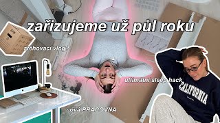 KONEČNĚ PŘEDĚLÁVÁM PRACOVNU | ČTVRTÝ STĚHOVACÍ VLOG