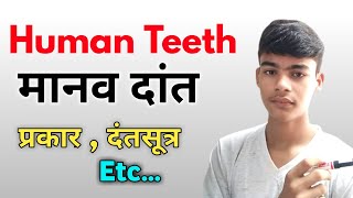 मानव दांत के बारे में सब कुछ | Human Teeth | Biology | Target Study 100