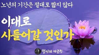 모르면 후회합니다 | 건강하고 행복하게 늙기 위한 기본적인 지식들 | 노후자금 얼마나 모았을까 | 고통스러운 내 인생 | 불교철학 오디오북 부처님 말씀 석가모니 ASMR