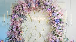 DIY Wedding Decor: How to Make a Stunning Floral Arch with an Easy Draping Backdrop