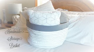 Handmade Storage Basket  /DIY Fabric Basket /Sewing Tutorial