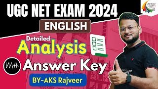 UGC NET English Answer Key 2024 || AKSRajveer Sir || Literature Lovers