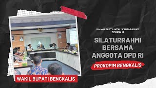 Wakil Bupati Bengkalis Silaturrahmi Bersama Anggota DPD RI