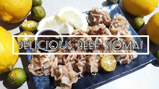 Delicious Beef Siomai Recipe with Chili Garlic Sauce