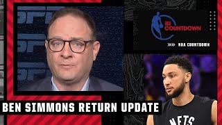 Woj: Ben Simmons "extremely hopeful" to return for 'couple' games in regular season | NBA Countdown
