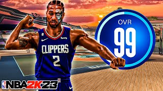 99 KAWHI LEONARD "THE KLAW" BUILD is OVERPOWERED (NBA 2K23)