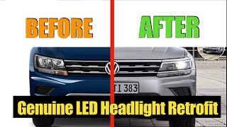 Retrofitting Genuine LED SEL Premium Headlights on a Tiguan