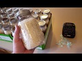 Storing Rice in Mason Jars with Vacuum Sealing