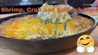 Meso's Famous Hot Shrimp Crab and Spinach Dip
