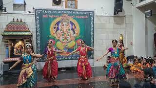 Bharatnatyam Dance Tillana Mangalam By Akshaya,  Harshita and group