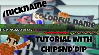 Minecraft /nickname Tutorial (For Minecraft Java Servers)
