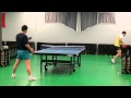 Ma Long and Ma Lin practise inside the STIGA Arena