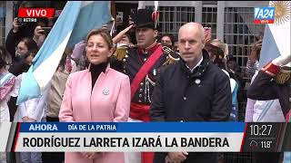 25 de Mayo: Horacio Rodríguez Larreta izó la bandera en el Barrio 31