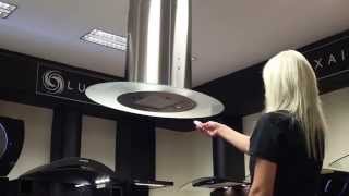 90cm Oval Island Kitchen Extractor - Luxair Cooker Hoods