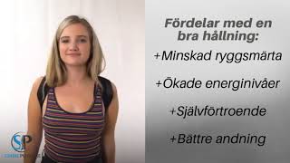 Förbättra hållningen med Stabil Posture™ Ryggstöd