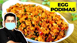 Egg Podimas Recipe in Tamil | Muttai Podimas in Tamil | Venkatesh Bhat Egg Podimas | Muttai Poriyal