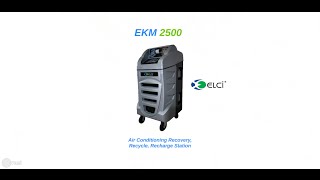 ekm 2500 a/c recovery, recycle, recharge station - service machine - service station