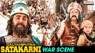Gautamiputra Satakarni Movie War Scene | South Movie | #NBK | Shriya Saran | Aditya Movies