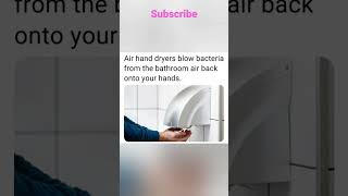 facts about germs and hand dryer | #amazing #shorts #short #facebook #facts #google #instagram