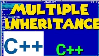 MULTIPLE INHERITANCE IN C++ || C++ TUTORIALS