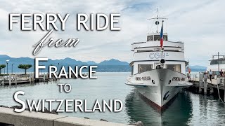 [SUB] 4K Ferry Ride Evian (France) - Lausanne (Switzerland), Lausanne Cathedral and Old Town