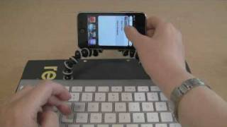 iPod Touch \u0026 Bluetooth Keyboard: Portable note taking solution