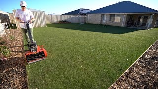 First TifTuf Couch Mow // Raising my height to 12mm and Garden Beds