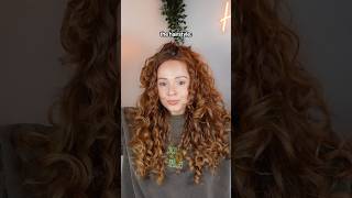 My fav 30 second wavy curly hairstyle➰👩‍🦱 #longcurlyhair #longhairstyle #curlyhairstyles