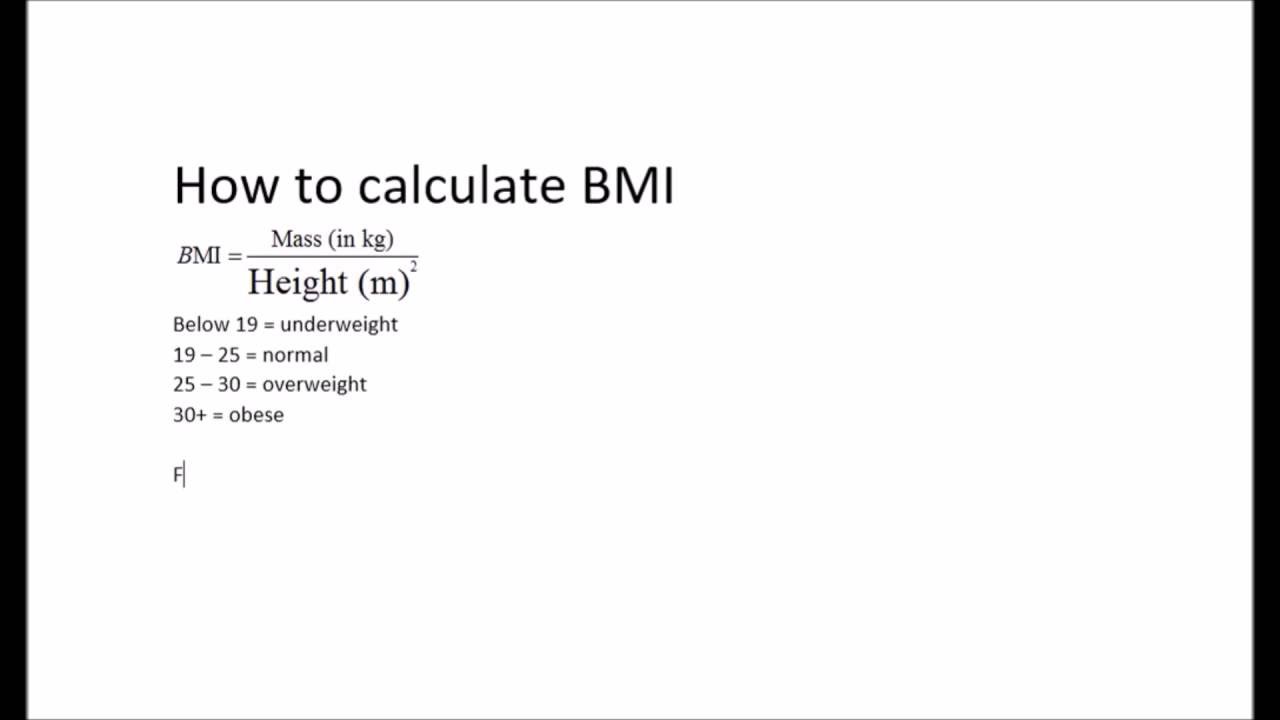 Bmi Calculation Equation Tessshebaylo