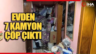 Sultangazi'de Bir Evden 7 Kamyon Çöp Çıktı