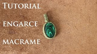 tutorial engarce de piedra sin ranura en macrame # 3 | wrap  stone macrame