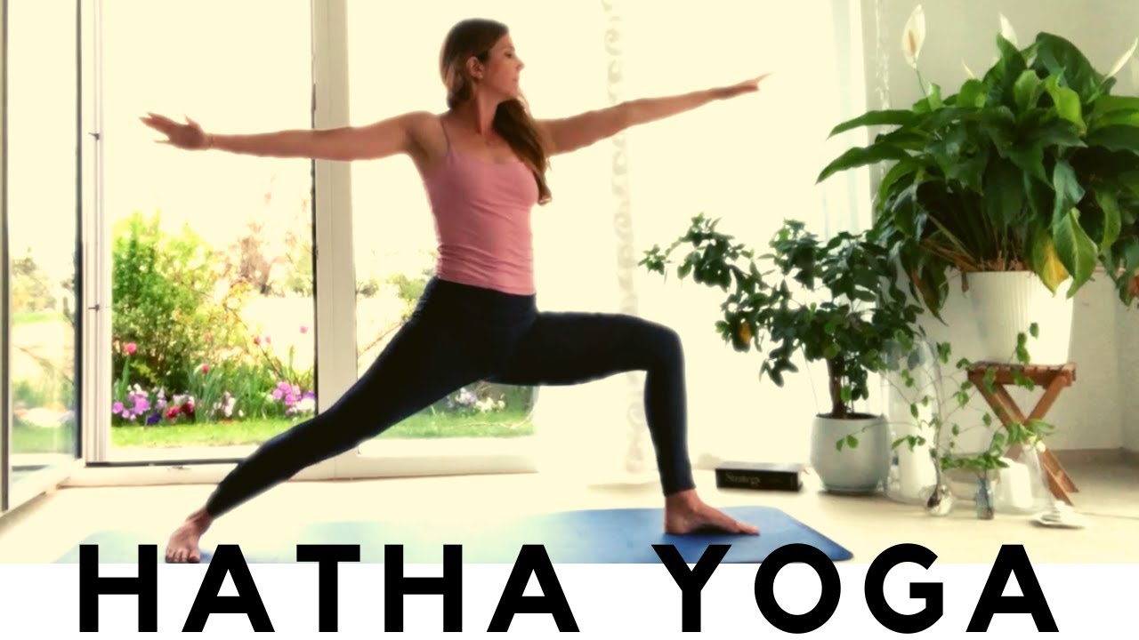 45 Minute Hatha Yoga Flow For Happiness | Yoga With Heather - YouTube