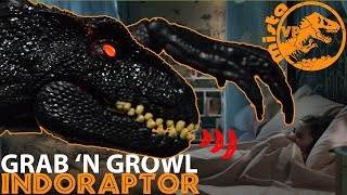 jurassic world grab n growl indoraptor