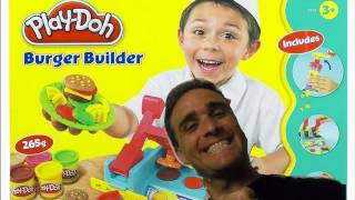 Review: Play Doh Burger Builder Play Doh Playset! || Play Doh Videos || Konas2002